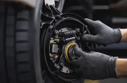 Brake shoe and drum replacement for a suitable vehicle